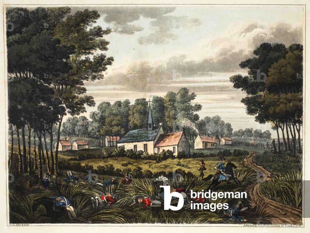 Chateau of Frischermont (coloured engraving)