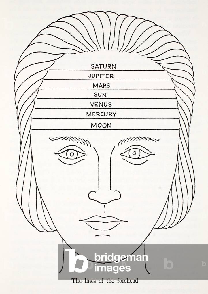 The lines of the Forehead (litho)