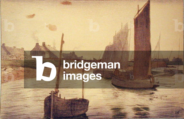 Melancholy on the Sea, from 'L'Estampe Moderne', published Paris 1897-99 (colour litho)