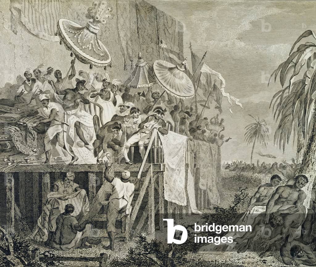 "Ultimo giorno delle usanze annuali per l'irrigazione delle tombe degli antenati del re", 1793 di Robert Norri