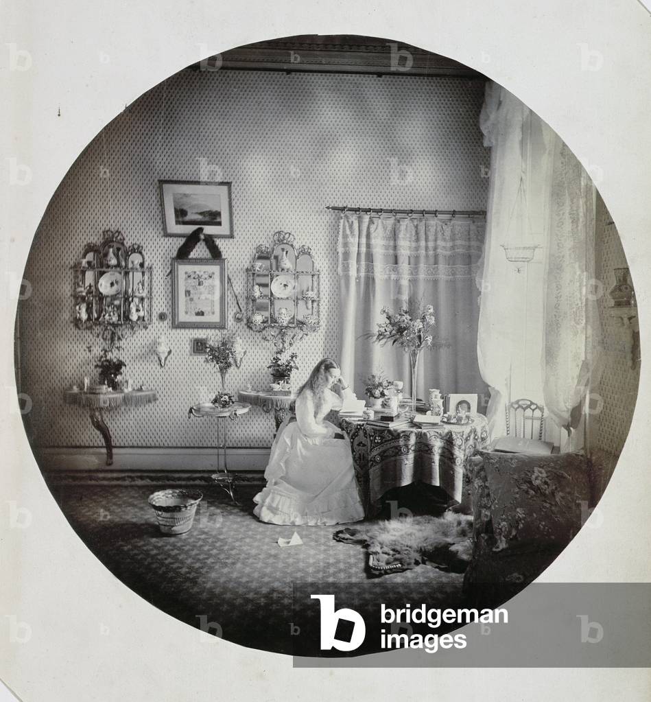 Immagine di Fotografia "Interno di Muckross Casa", 19th Secolo di Irish Photographer