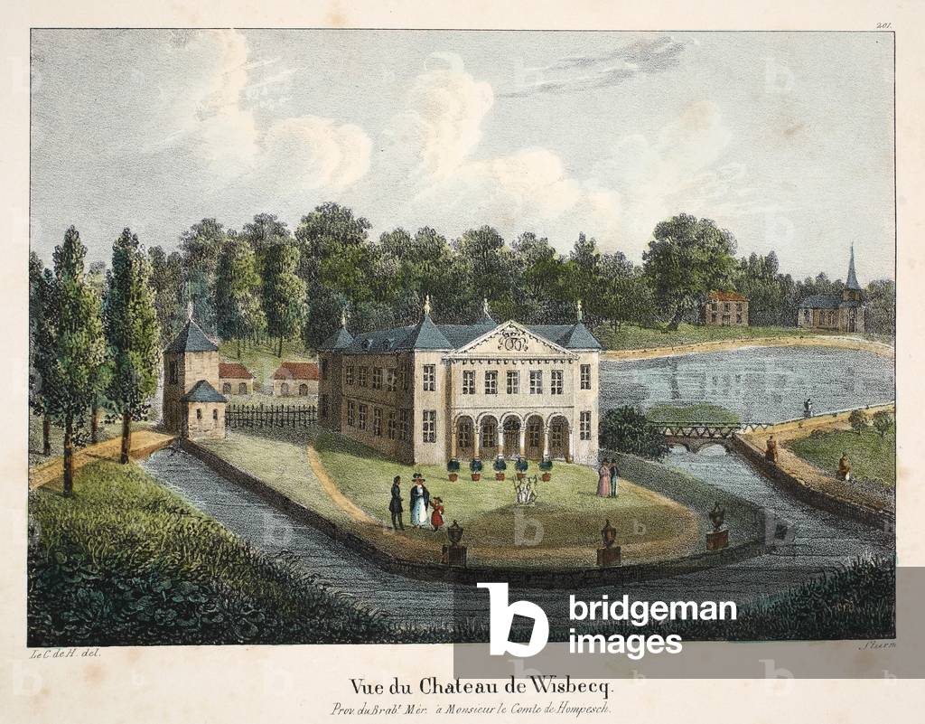 Vue de Château de Wisbecq, c.1895 (photochrom)