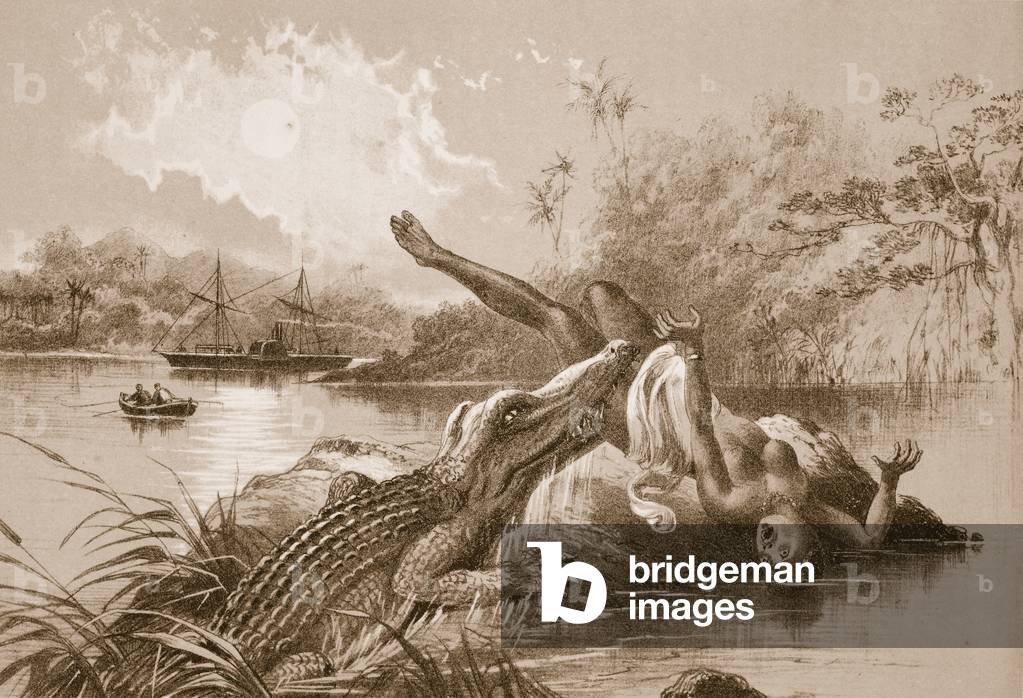 A frightful incident (litho)