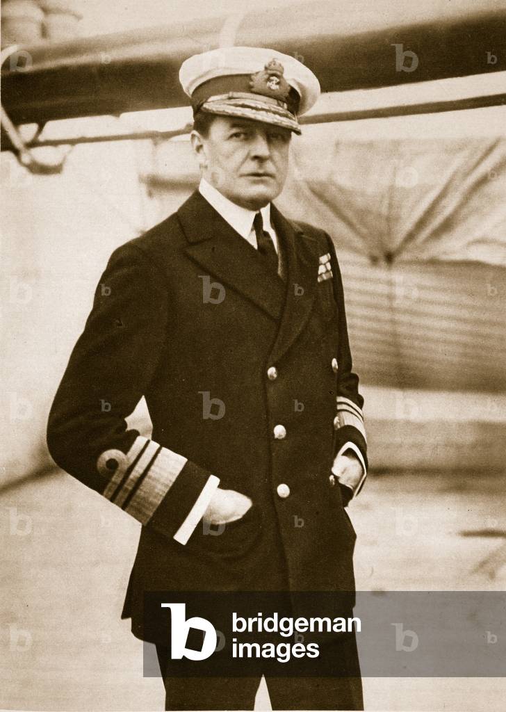 Il Vice-Ammiraglio Sir David Beatty, G. C. B., Comandante in Capo della Flotta di Incrociatori da Battaglia, 1