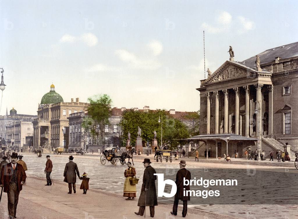 Berlin Opera House, pub. c.1895 (postcard chromolithograph)