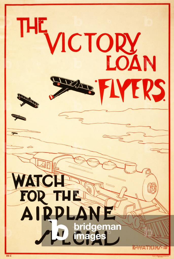The Victory Loan Flyers, published 1919 (colour litho)