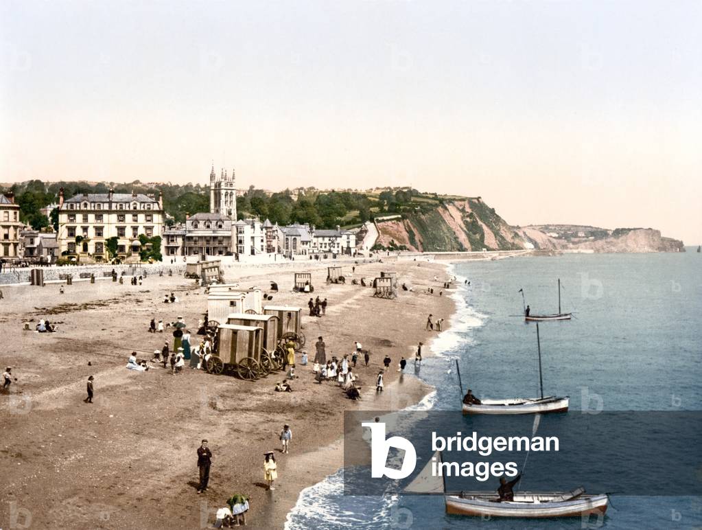 Teignmouth (hand-coloured photo)