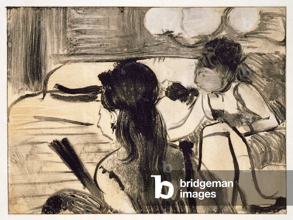 Illustration von 'La Maison Tellier' von Guy de Maupassant (1850-93) graviert von Maurice Potin, 1933 (gravier