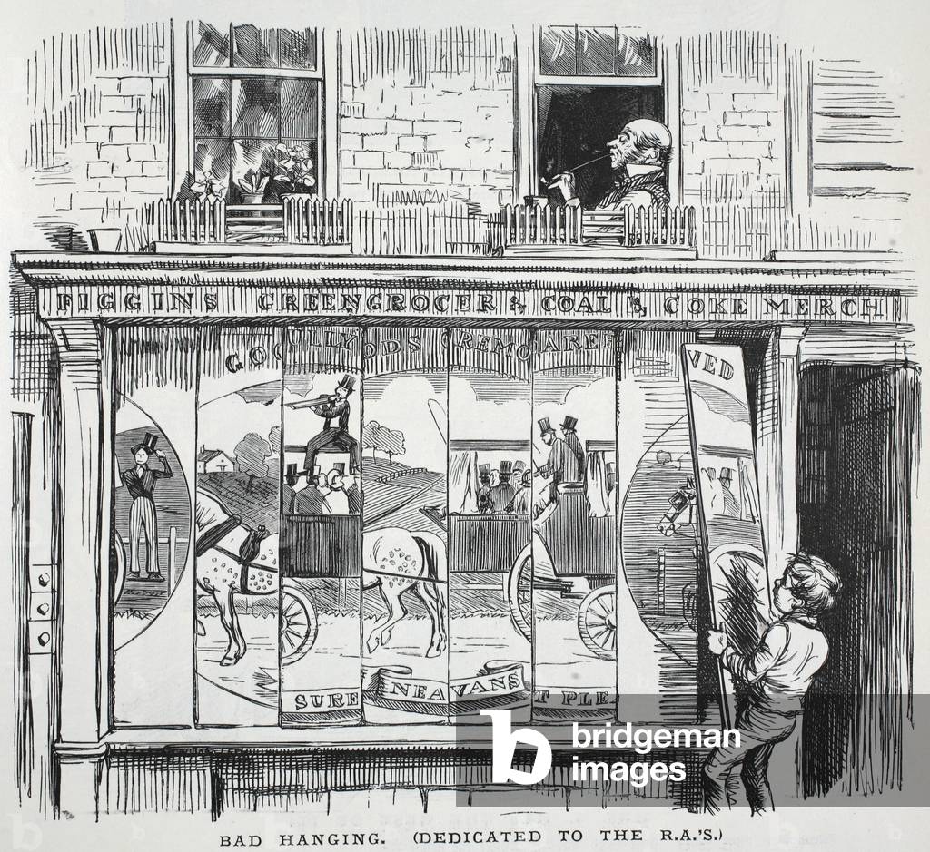 Bad Hanging (dedicated to the R.A.'s), illustration from 'Punch' (litho)