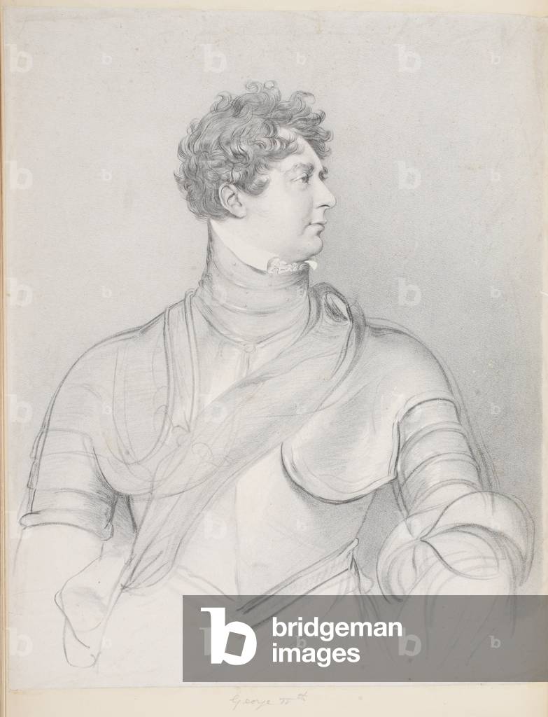 George IV (1762 - 1830)  (pencil on paper)