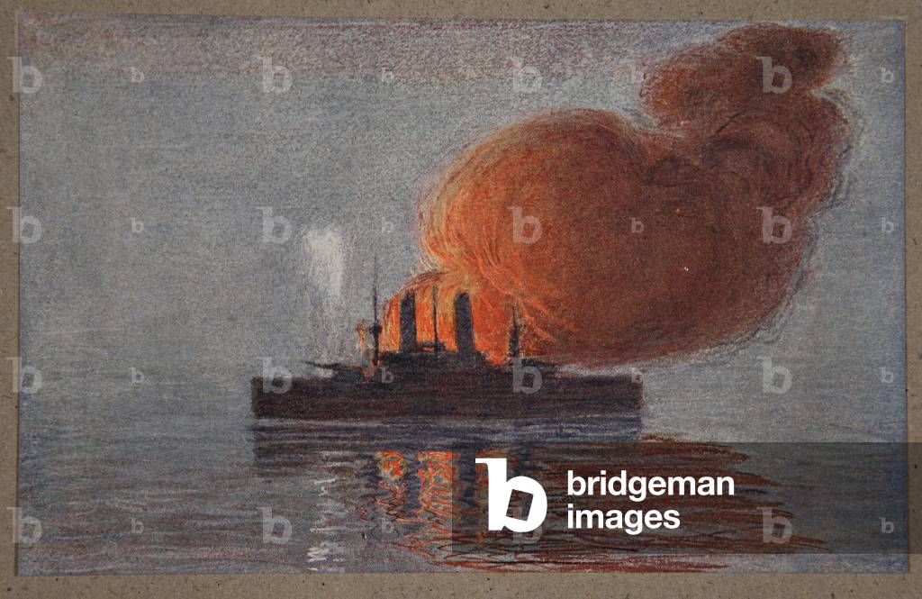 Explosion on the battleship 