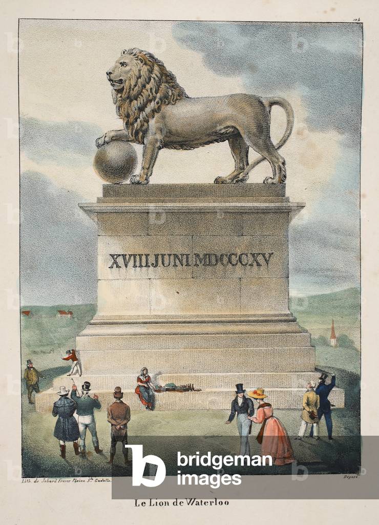 Le Lion de Waterloo, c.1895 (photochrom)