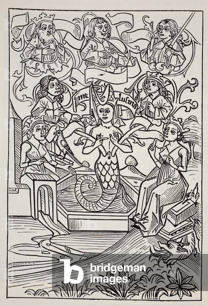 Fay Melusine, da 'The World Guide to Gnomi, Faries, Elfi e altri Piccolo Popolo 'di Thomas Keightley (1789-187