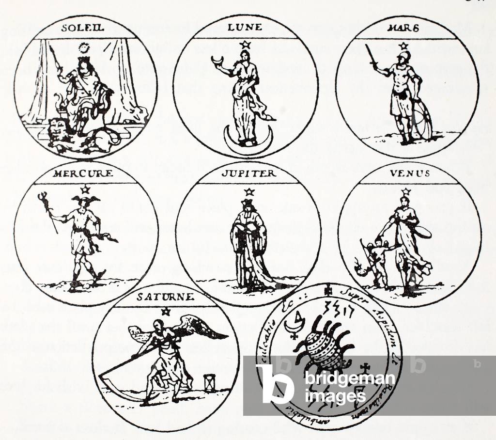 Various types of Talismans (litho)