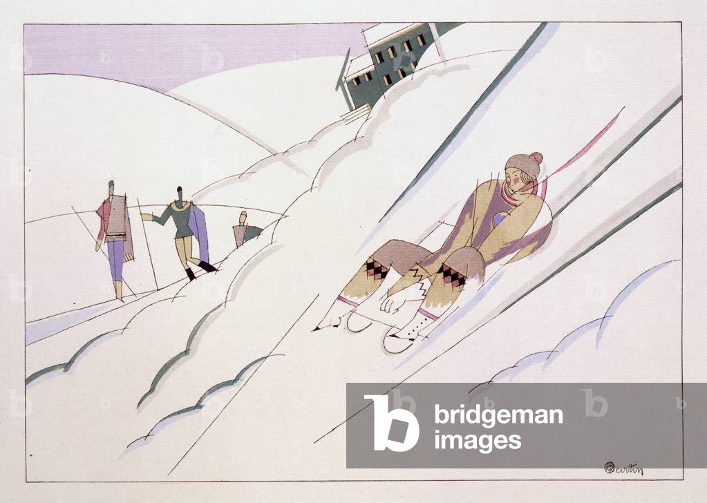 Apres Ski, 1920er Jahre (Litho)