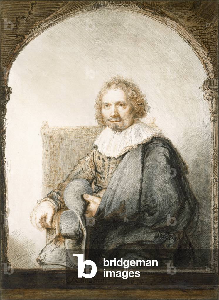 Self portrait 1634 (colour litho)