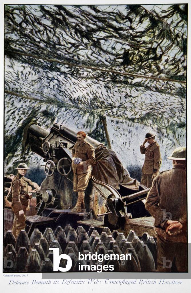 Defiance Beneath its Defensive Web, 1914-19 (colour litho)