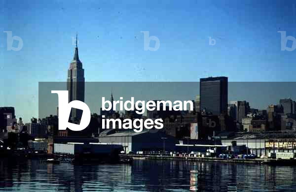 The Empire State Building, from the East River (photo)