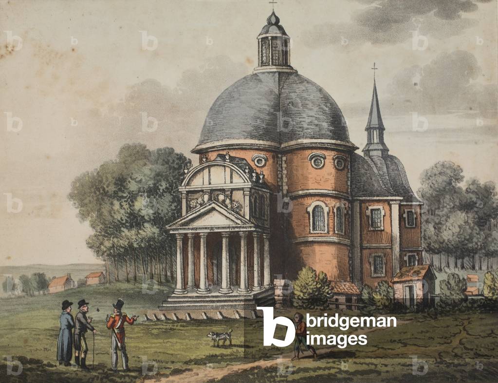 Chapel of Waterloo (coloured engraving)