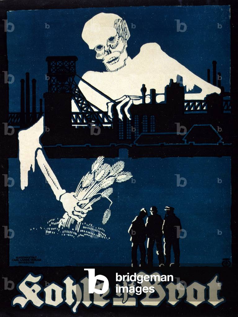 Kohle ist Brot, pub. c.1919 (colour litho)