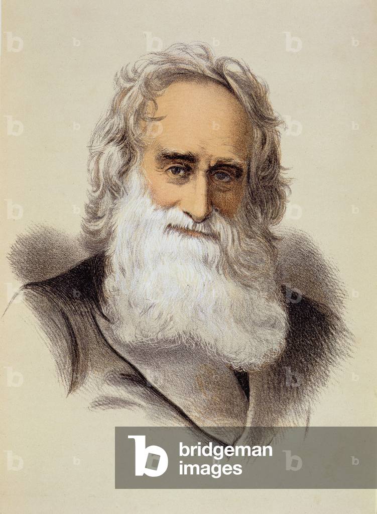Portrait of Robert Moffat (1795-1883) (colour litho)