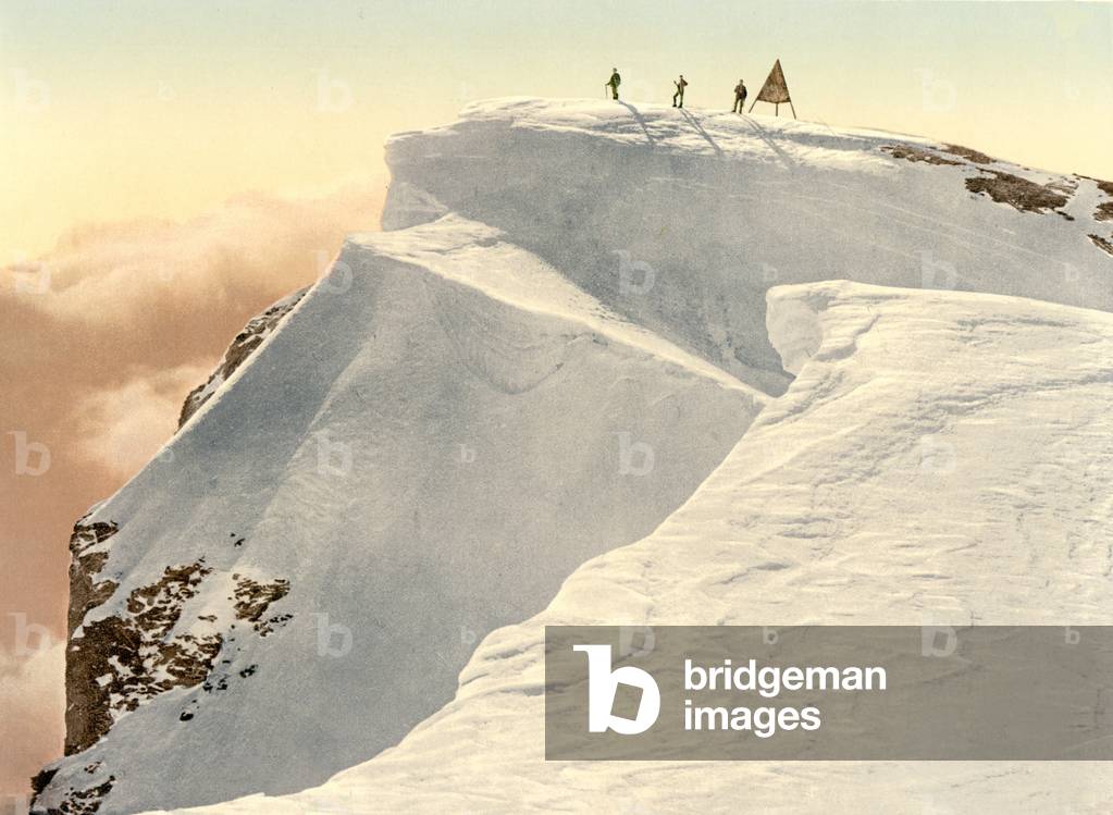 The Titlis Spitze, Unterwald, Switzerland, pub. c.1900 (colour litho)