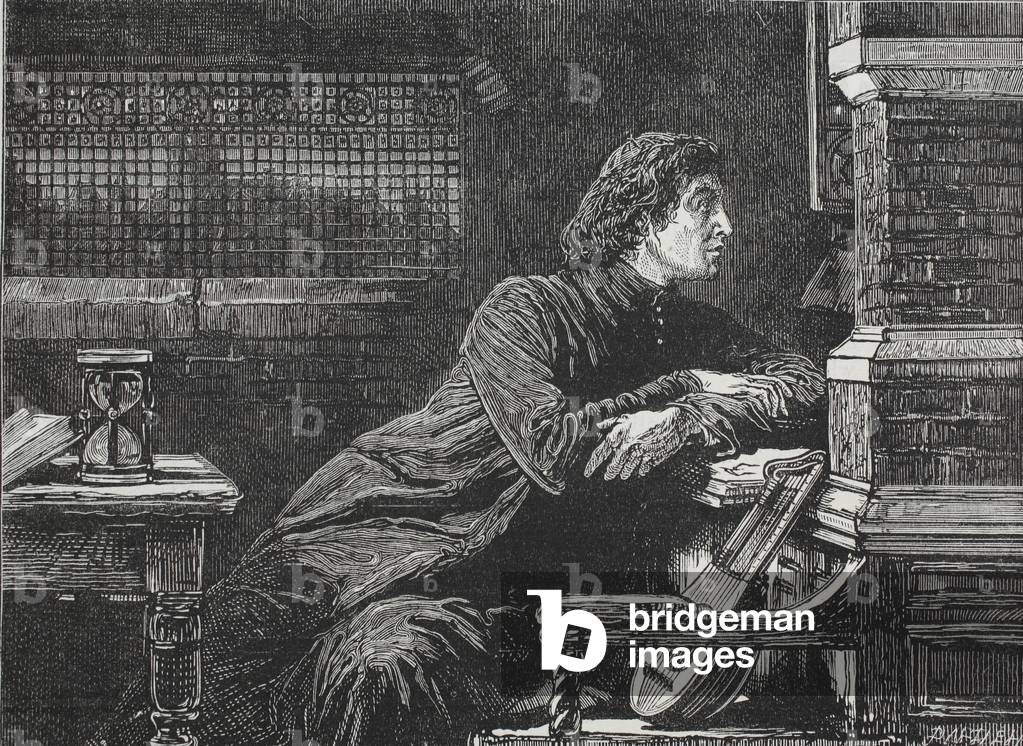 Luther at the Casement, illustration from 'The History of Protestantism' by James Aitken Wylie (1808-1890), pub. 1878 (engraving)