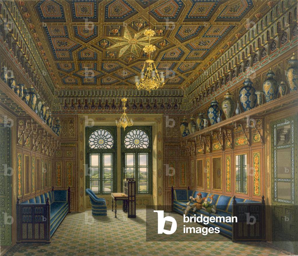 Design for the Grand Reception Room, 1837 (colour litho)