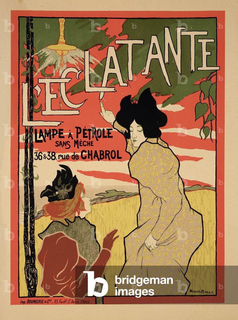 Reproduction d'une affiche publicitaire “L'Eclatante”, 1895 par Manuel Robbe