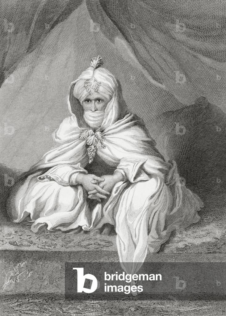 The Sheik of Bornu, 1826 (engraving)
