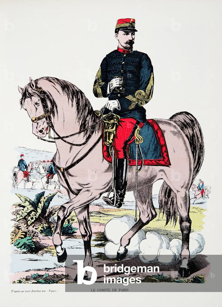 Le Comte de Paris, from Histoire de la Troisieme Republique, Vol. I, l'Histoire Politique, pub.1933 (colour litho)