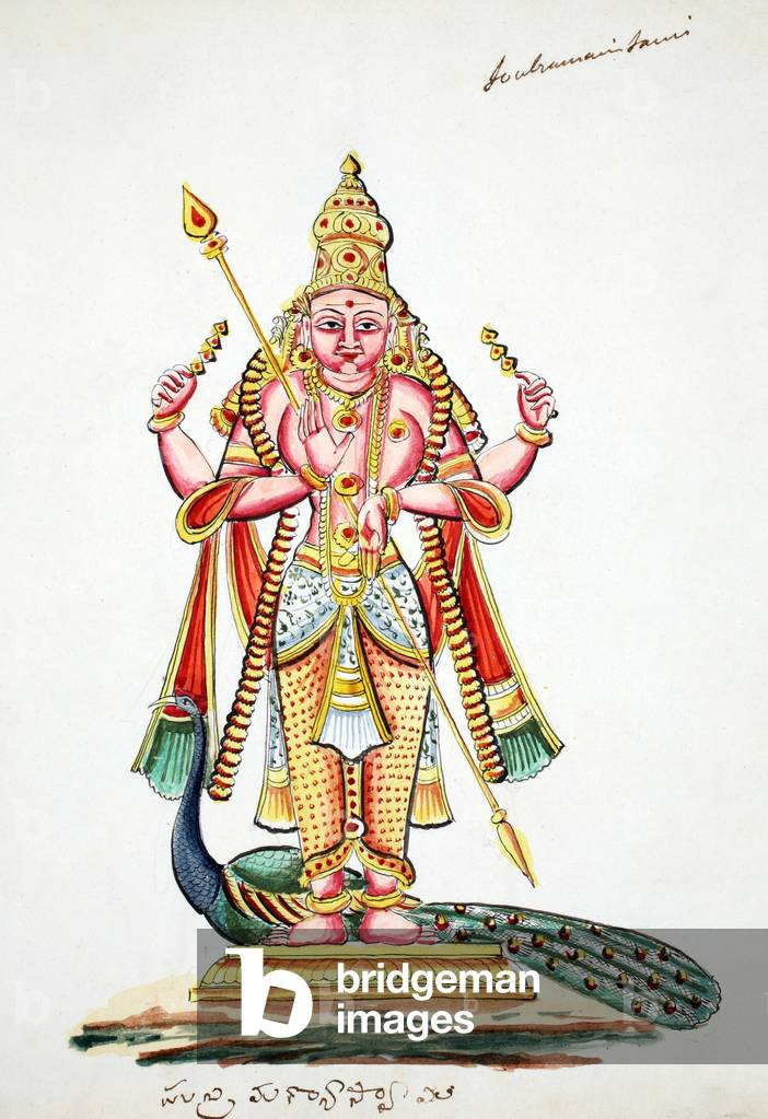 Skanda (w/c on paper)