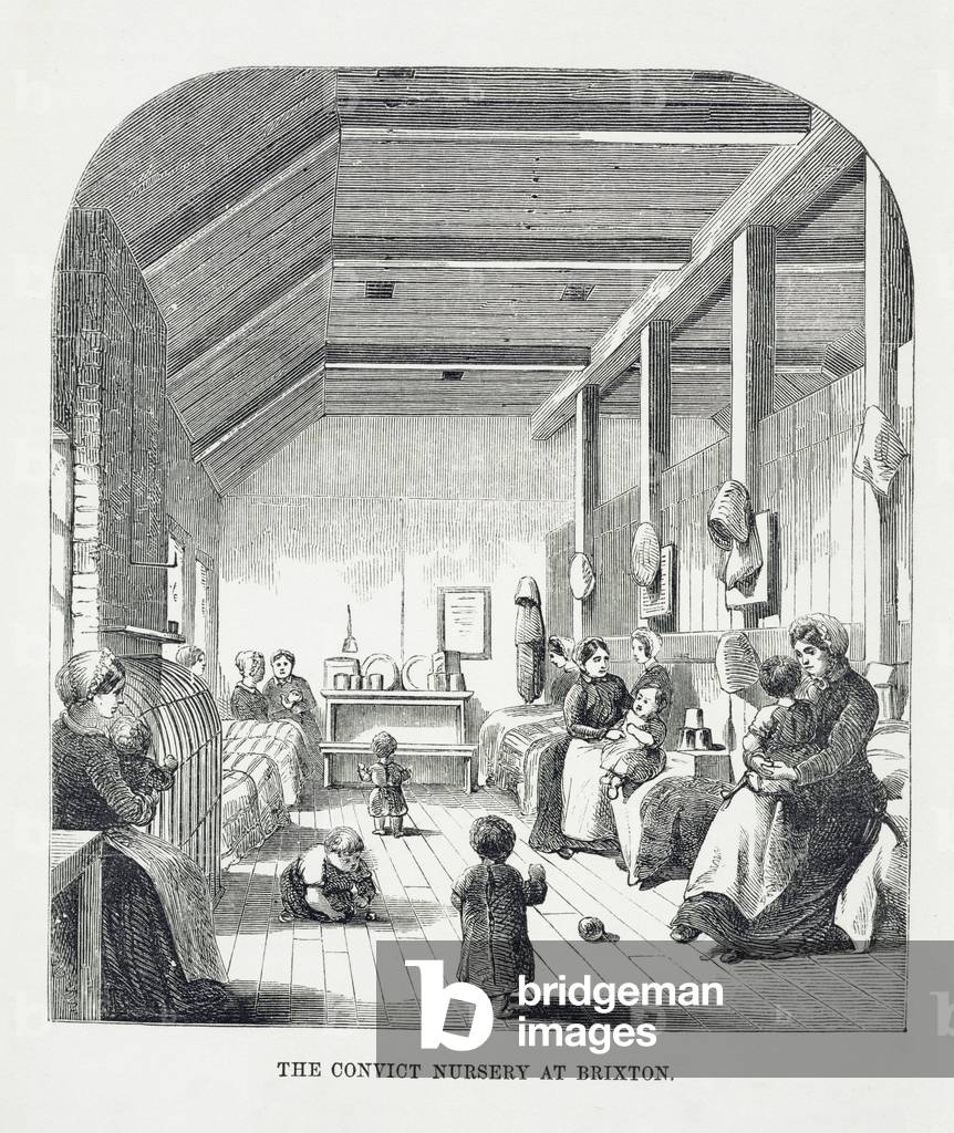 The Convict Nursery at Brixton, from 'The Criminal Prisons of London and Scenes of Prison Life' by Henry Mayhew (1812-87) and John Binny, 1862 (engraving)