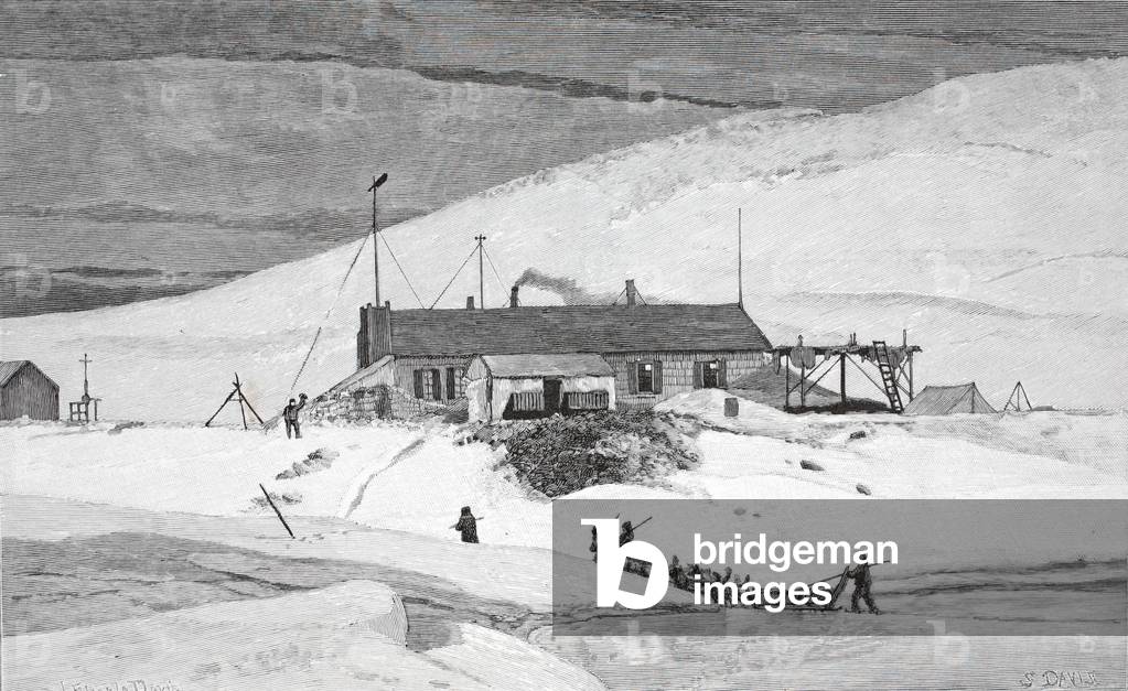 Fort Conger, Frinnell Land, May 20, 1883, pub. London 1886 (engraving)