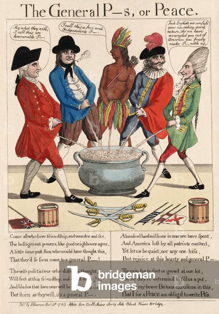 The General P--S, or Peace, 1783 (hand-coloured engraving)