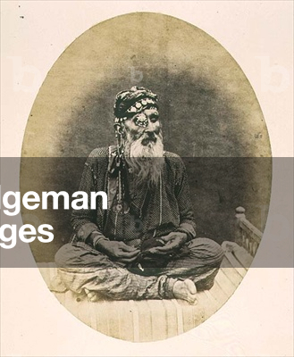 A Sodhee, Sikh, from Lahore, no. 240 from 'Faces of India', pub. 1872 (sepia photo)
