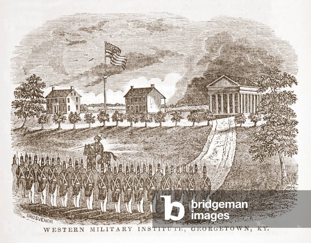 Western Military Institute, Georgetown, KY (engraving)