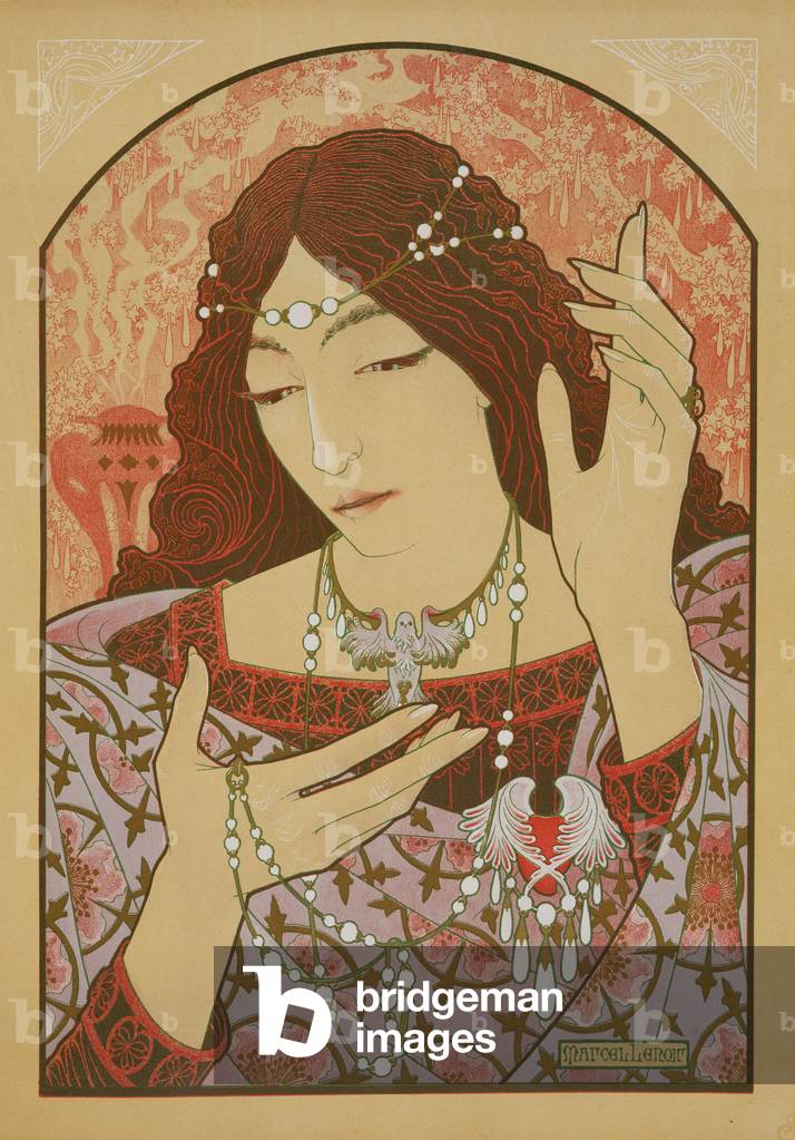 Invocation to the Madonna of Green Onyx 19th by Jules Marcel-Lenoir