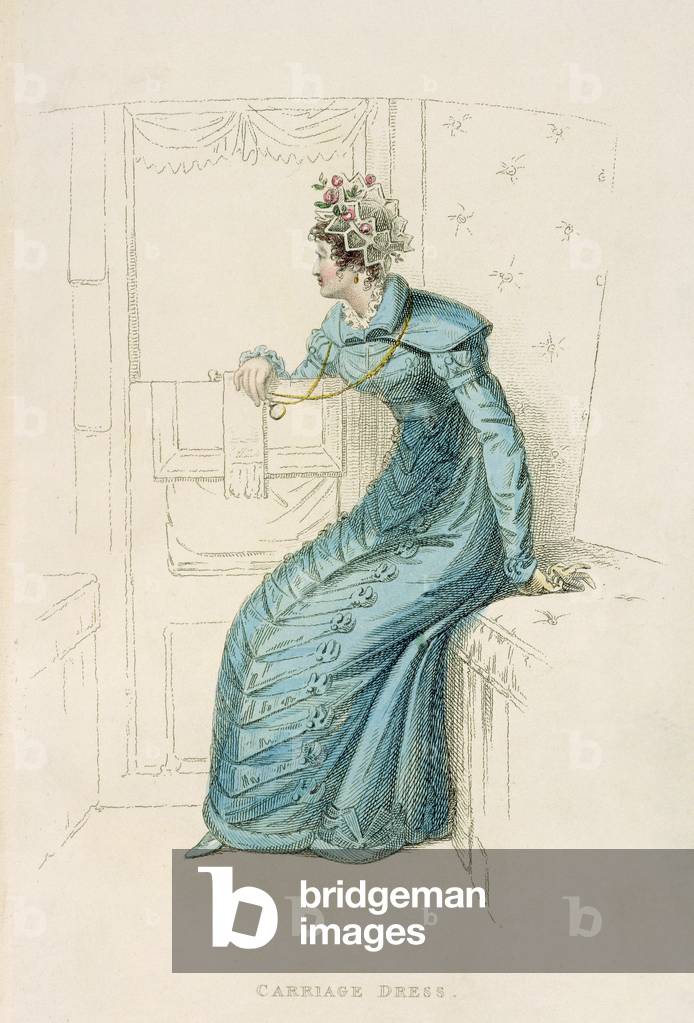 Image de Gravure représentant Robe de calèche, 19th Siècle par English School