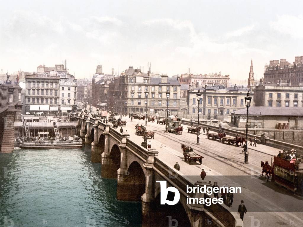 Glasgow Bridge (hand-coloured photo)
