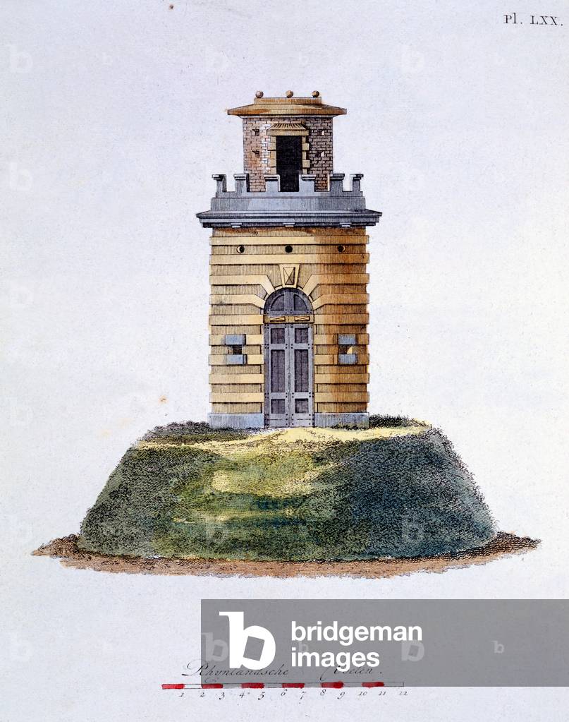 Design from 'Magazine of Garden Gems' by G. van Laar, published 1802 (colour litho)