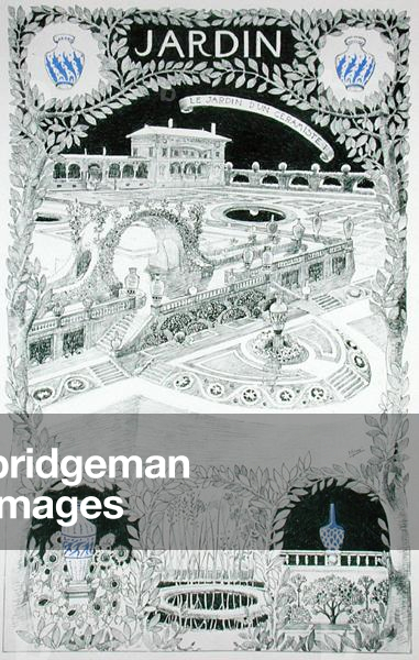 Design for a garden, The garden of a Ceramicist, from 'Esquisses Decoratives par Rene Binet', by Gustave Geffroy (1855-1926), published c.1895