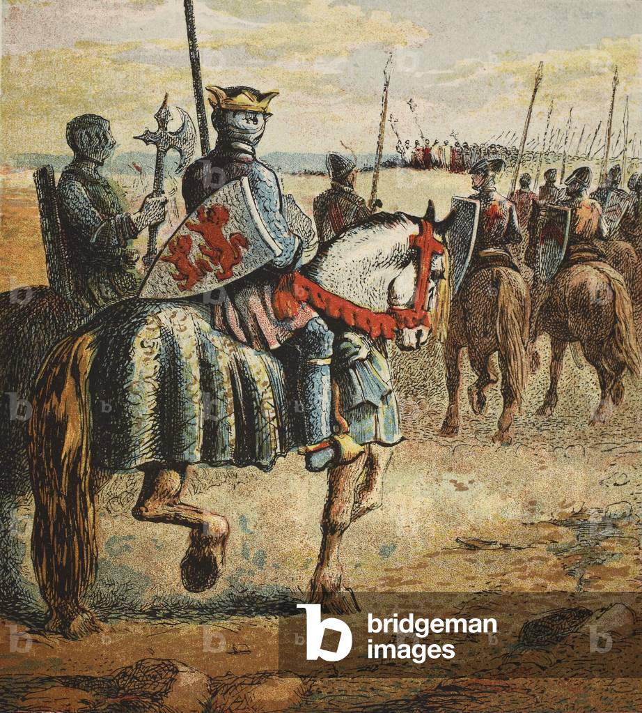 Duke Robert goes to Palestine, pub. 1890 (colour lithograph)