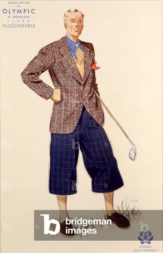Golf Wear, 1950s (colour litho) 