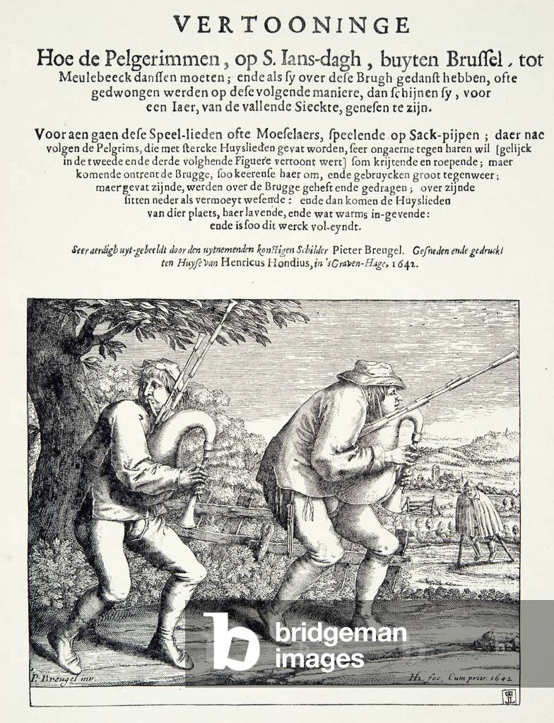 The Bagpipers, c.1642 (engraving)