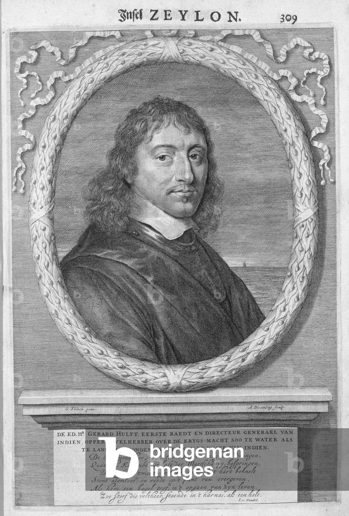 Gerard Hulft, First Director General of the Dutch East Indies (engraving)