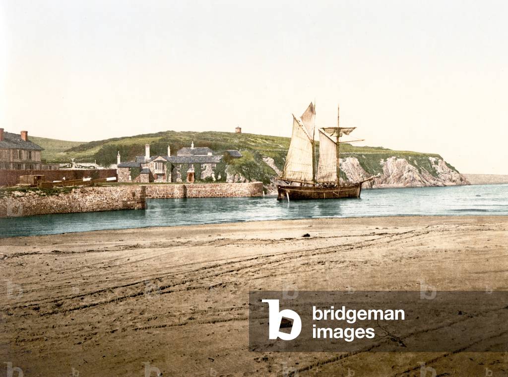 Compass Point, Bude (hand-coloured photo)