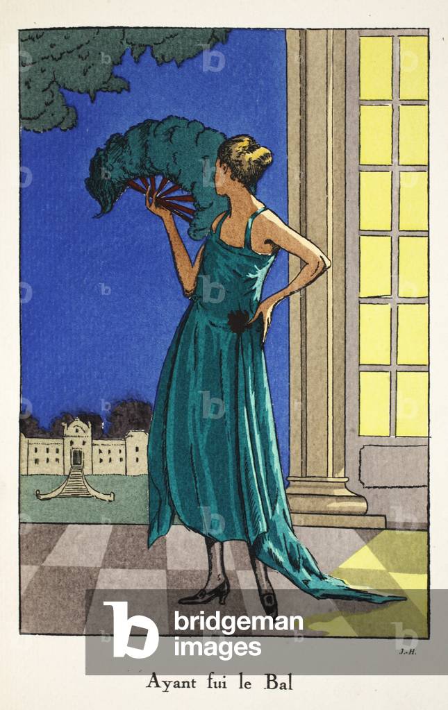 Having fled the Ball, 1919-21 (pochoir print)