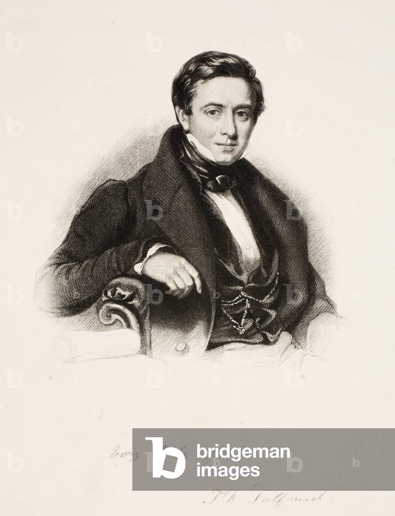 Sir Thomas Noon  Talfourd (1795 - 1854), (engraving)