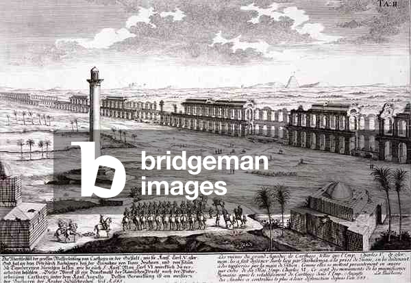 Ruins of the Great Aqueduct at Carthage, from 'Entwurf einer historischen Architektur', 1721 (engraving)